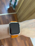 达梭适用苹果手表表带apple watch10/S9液态硅胶iwatchSE/7/8运动表带男女潮流创意ultra运动防水表链 经典-爱马橙 40/41/42mm（标准码） 实拍图