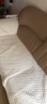 菲梵阁 沙发垫套装布艺全棉定制实木组合皮沙发套罩巾全包四季简约通用坐垫子 米白花间梢【正反面全棉】 70×180CM（单条装） 实拍图