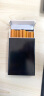 途贺（TOHAP）ins风细烟盒20支装防水便携推拉自动弹盖细长款烟盒超薄铝合金款 酷黑 实拍图