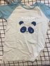 猫人儿童睡衣纯棉男童短袖套装夏季薄款中大童家居服 蓝色熊猫 120 实拍图