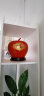 欢畅 景德镇陶瓷器红色苹果博古架电视柜摆件家居客厅装饰品摆件 红底带盖龙凤福字苹果 中号 摆件 实拍图