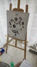 自油自画数字油画diy风景花卉减压手绘油画客厅装饰画儿童diy手工油画挂画 换购 文艺木质画架 绘画套装 实拍图