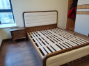 凯梵蒂亚 床 实木床 真皮床 北欧双人床主卧皮床 白蜡木床+床头柜一个 1500*2000 实拍图