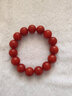 彩荷云南保山红色手串柿子红手串男女款石英岩处理 13mm手串 实拍图