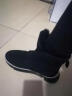 AU&MU澳洲雪地靴女冬季保暖皮毛一体加绒防滑大棉鞋魔术贴羊毛短筒女靴 182黑色 39 实拍图