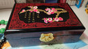 京典光年平遥推光漆器首饰盒 七夕情人节礼物 送女友 珠宝首饰盒 山西特产 黑底梅花 实拍图