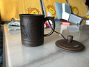 茗客 紫砂办公杯带盖茶杯紫泥茶具男士杯子泡茶水杯办公室水杯大容量带盖过滤个人 兰花 紫砂办公杯 实拍图
