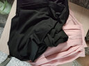朵伶诗儿【两条装】小个子运动冰丝阔腿裤女高腰垂感夏季薄款大学生宽松直筒码休闲裤 粉色+黑色303(两件装)96 L 106-120斤 实拍图