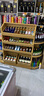 乐品展示超市钢木货架便利店双面置物架商店食品柜文具店木质单面展示架 【钢】单组合三 实拍图