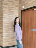 卡萨罗澳品牌假两件卫衣女2024春秋季新款韩版减龄时尚休闲显瘦上衣 紫色 M（100-115斤） 晒单实拍图