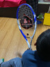 匹克网球拍男女初学者专业碳素复合单只网球带绳回弹训练器套装 蓝白 实拍图