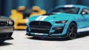 美驰图 1:18 2020款 福特野马GT500谢尔比眼镜蛇合金汽车模型车模 收藏 浅蓝色 实拍图