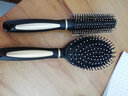 悦汇礼屋卷发梳子 家用气垫梳按摩头皮男女内扣造型美发塑料美发圆筒滚梳 卷发梳+椭圆梳（黑色） 实拍图