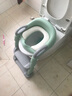 Joying Baby儿童坐便器辅助器马桶梯椅女宝宝小孩男孩厕所马桶架盖婴儿座垫圈 阶梯式座便器 绿色 2个白色软垫 实拍图