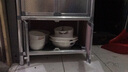 简易碗柜家用柜子茶水柜简约储物柜收纳柜铝合金装碗柜组装多功能碗橱厨房置物柜塑料 二层四门石头色50*33*65cm晒图有礼！ 实拍图