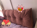 南极人（home）靠枕床上腰部靠垫床头靠背垫趴睡枕榻榻米沙发护腰靠抱枕床头靠垫 北岛-千黛粉【可拆洗】 长120*厚20*高50cm 实拍图