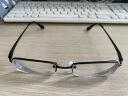 目匠 变色近视眼镜男女款 防辐射近视眼镜框架近视太阳镜护目镜 黑色-纯钛-斯文窄SWZ6320 变色配镜1.56变灰色镜片 实拍图