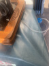 铭聚布艺（MINGJU）餐桌布 防水防油TPU桌布布艺台布餐桌垫定制茶几布孔雀蓝90*150cm 实拍图