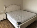 喜宜居  美式实木床双人成人公主床1.8米1.5米象牙白色软包高箱储物床 床（硬靠款） 1200*2000（框架款） 实拍图