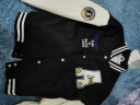 NASA LIKE官方潮牌外套春秋季植绒棒球服男女美式飞行员夹克大码男士上衣服 黑色 L（建议110-120斤） 实拍图
