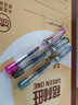 英雄（HERO） 英雄钢笔709彩色透明钢笔特细学生练字办公书写用钢笔铱金笔尖EF尖 709透黑墨水笔0.38mm 0.38mm 实拍图