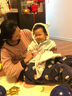 班杰威尔（BANJVALL）婴儿斗篷秋冬外出服幼儿园披风披肩婴幼儿防风被小孩外套衣披肩外套 加厚斗篷蓝色 均码 (适合0-3岁) 实拍图