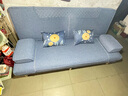 品上凯迪斯 现代简约多功能沙发床两用可折叠沙发床客厅沙发小户型懒人沙发 海之蓝麻布 【炫彩海绵款】升级1.8米长1.2米宽2扶手2腰枕 实拍图