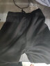 舍纯秋冬季灰色裤子男韩版潮流宽松百搭休闲长裤港风运动加绒加厚束脚裤 黑色加绒 L 实拍图