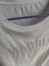 特步短袖T恤男装新款透气耐磨t恤翻领polo衫速干冰丝感休闲运动服上衣 白色(UR纯棉t恤) M /170 实拍图