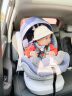 阿罗德（arod）儿童安全座椅0-4-12岁汽车用宝宝可坐躺360度旋转硬接口 海神盾 波尔红-经典 实拍图