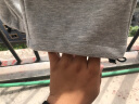 威廉爵驰裤子男士装秋冬季束脚男士潮流百搭运动加绒加厚宽松休闲裤 浅灰色 3XL （160-180斤） 实拍图