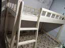 金柏栎高低床上下床实木高架床多功能床可拆分体床双层床双人床 100下120长200带书架 实拍图