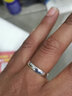 佰誉银家999足银男士戒指足银活口银指环单身尾戒食指男款潮素光圈光面个 实拍图