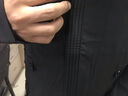 LED 夹克男连帽男士外套春秋季夹克男生休闲工装搭配痞帅气风衣服装 2002黑色 L (110-130斤) 实拍图