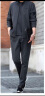 罗蒙（ROMON）爸爸春秋装运动套装中年男士时尚外套宽松中老年卫衣套装休闲 深灰色/内搭短袖 2XL(建议140-160斤) 晒单实拍图