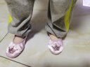 铁箭（TIEJIAN） 儿童舞蹈鞋女皇冠缎面绣花鞋软底芭蕾舞鞋成人猫爪鞋瑜伽练功鞋 粉色 25 /脚长15.5cm 实拍图