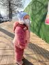 婴儿毛毛衣家居服男童女童睡衣秋季冬装新款卡通小童幼儿宝宝套装 粉红色 90cm 实拍图