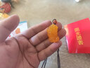 慈灵阁黄玉髓财富貔貅吊坠女款男士项链黄玛瑙如意皮丘情侣饰品挂件 棉绳款 实拍图