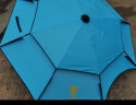 渔技 钓伞户外沙滩钓鱼伞加厚垂钓加厚雨伞万向大钓伞遮阳渔伞 2米 双层银胶-绿色 实拍图