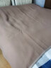 鸣球（MINGQIU） 鸣球新西兰羊毛盖毯驼色床上保暖加厚纯羊毛毯子铺毯冬季 深驼（绒布包边150*200CM） 实拍图