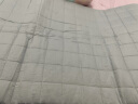 罗兰家纺全棉床垫软垫春夏季加厚床褥保护垫家用抗菌防滑榻榻米宿舍垫被厚 水洗棉棉花床垫-绅士灰约5厘米 90*190cm 实拍图