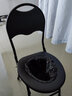 秉慈坐便椅老人孕妇坐便器家用折叠移动马桶凳成人蹲厕改坐厕蹲大便椅 36CM高烤漆+靠背+坐垫（带桶） 实拍图