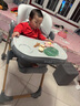 优乐博（ULOP）宝宝餐椅儿童小饭桌小孩吃饭桌椅便携婴儿餐桌可移动月子中心推荐 摩登灰-可坐躺学座椅 实拍图