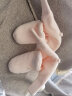 博睿恩（Pureborn）摇粒绒保暖婴儿鞋新生儿软底步前鞋子秋冬装宝宝脚套 粉色 L 6-12个月长12cm 实拍图