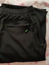 WYVL冰丝短裤男七分裤夏季大码休闲运动透气马裤速干裤子大裤衩沙滩 黑色 XL(110-135斤) 实拍图