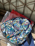 东选尼龙帆布双肩包女新款韩版潮情人节防盗百搭旅行书包女士小背包 多彩荆棘 实拍图