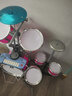 俏娃宝贝 儿童架子鼓初学入门爵士鼓1-3宝宝玩具男孩礼物六岁敲打音乐乐器 粉:7鼓【琴鼓合一】+DJ琴+话筒 实拍图