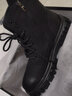 XO马丁靴男真皮牛皮2025秋冬靴子男士高帮男靴厚底鞋子男工装靴男鞋 黑色【镇店款-颜值实力派】A3901 43 实拍图