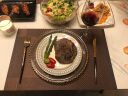 伯善瓷（BOSUNG）西餐盘 欧式骨瓷轻奢描金边牛排盘宴会样板间摆盘餐具套装 2件套 （10.5英寸+8英寸） 实拍图
