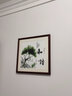 紫腾随轩新中式沙发背景墙装饰画客厅卧室书房壁画餐厅饭厅有框挂画 和谐 50*50cm红木色实木框 实拍图